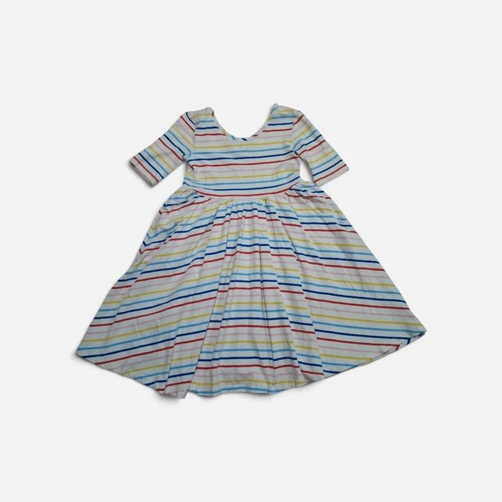 Rainbow Twirl Swing Dress Hanna Andersson Size 130cm